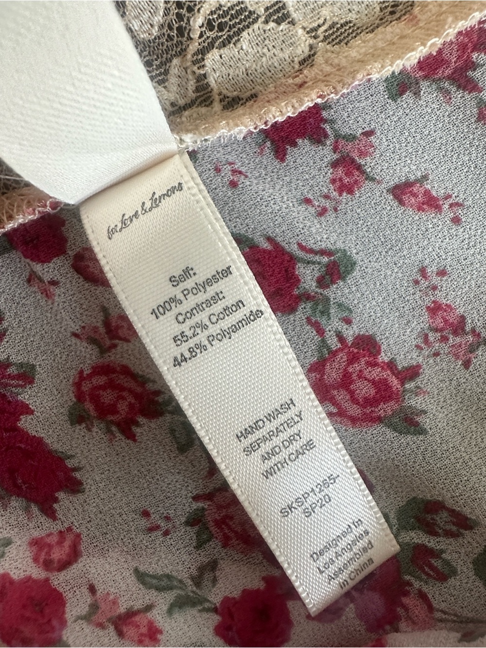 FOR LOVE & LEMONS Melrose White Floral Robe Victorias Secret Women L Feminine - Picture 7 of 11